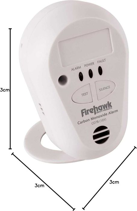 Detector Monoxid de Carbon Firehawk CO7B-10Y | Baterie Litiu 10 Ani | Alarmă CO | Nou