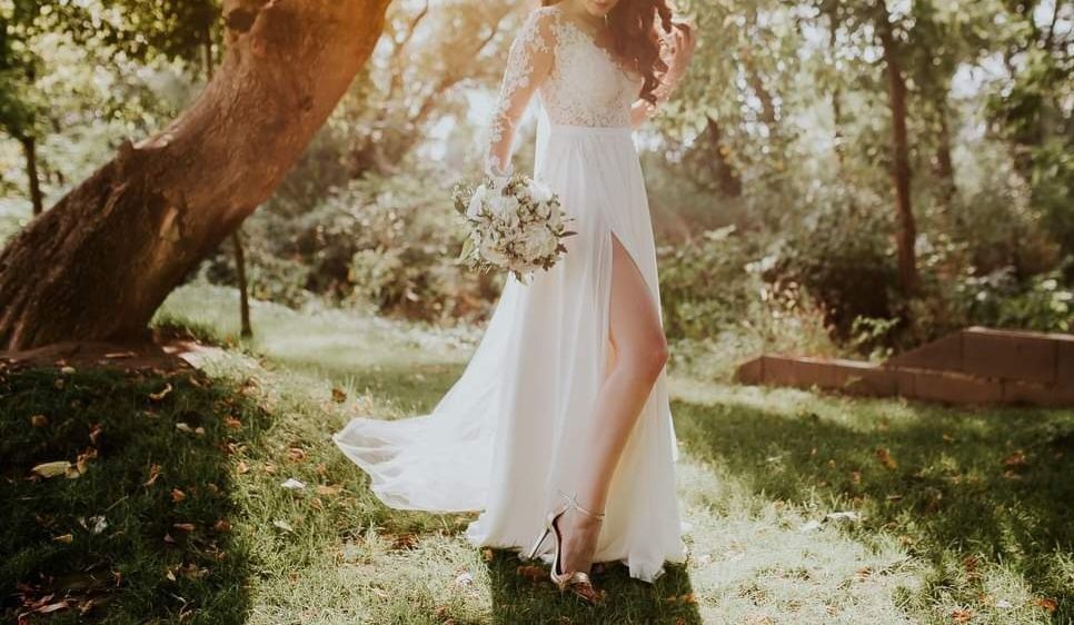 Rochie mireasa Beatrice Gale xs din dantela si voal