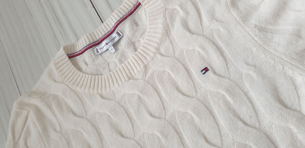 Tommy Hilfiger Cable Wool /  Knit  M НОВО! ОРИГИНАЛ! Дамски Пуловер