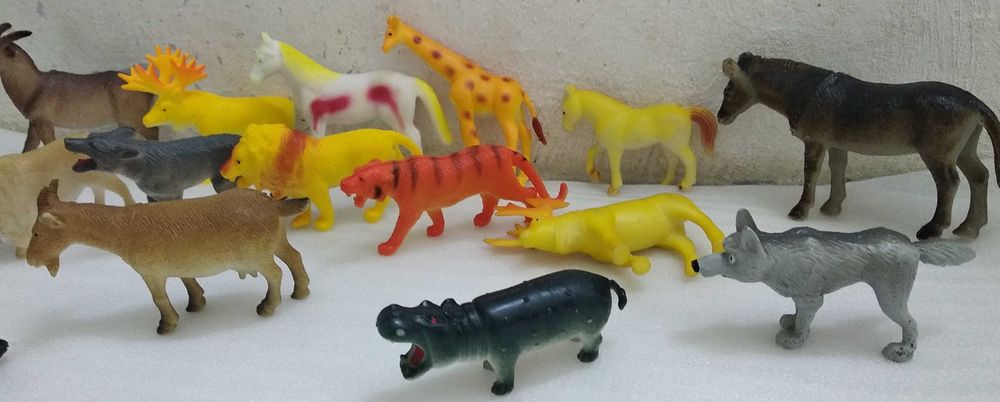 Игрушки - животные (16шт.), цена за все