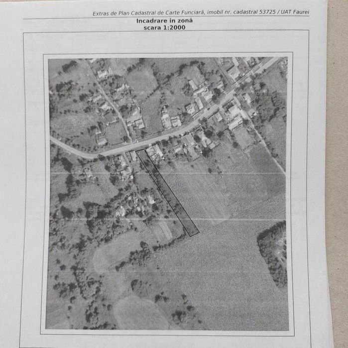 Teren intravilat, Comuna Faurei, Neamt, 2085 mp