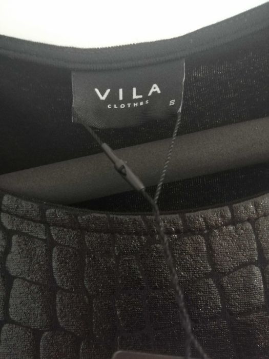 Rochie Vila Clothes de seara cu eticheta masura S neagra scurta