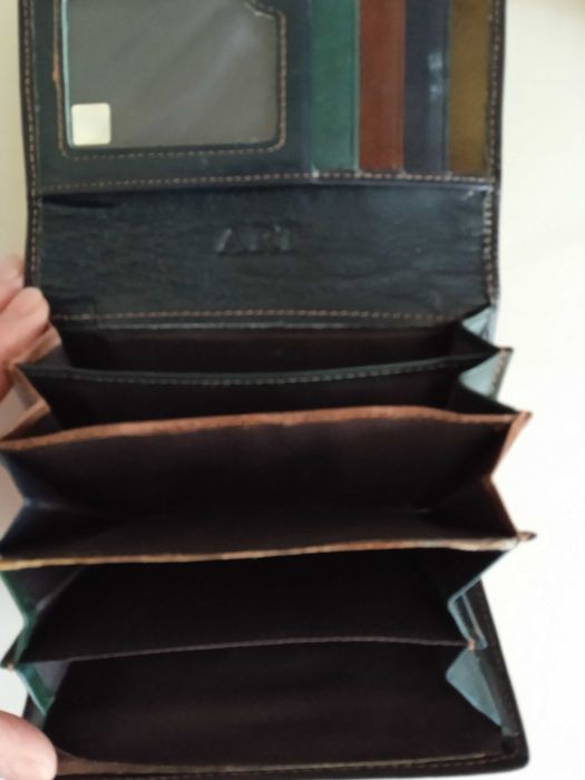 Портмоне кожено 19 см * 11 см