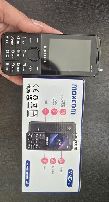 Telefon Mobil Maxcom MM248 4G Dual Sim Black - 2buc  cu cartela prepay