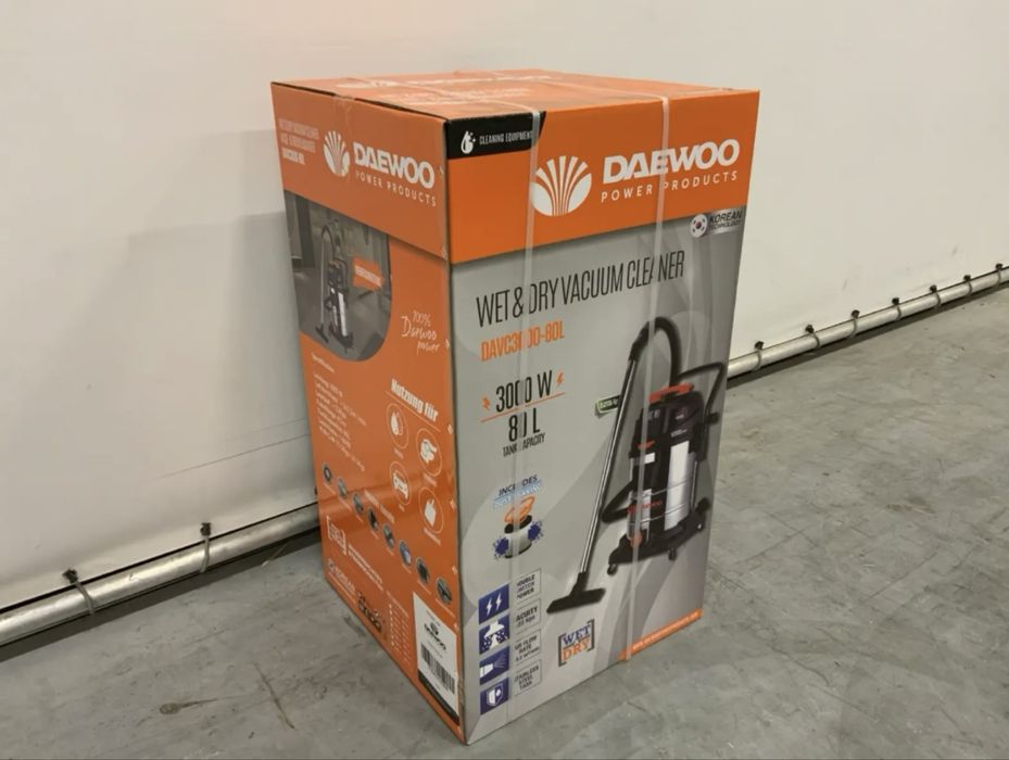 Професионална прахосмукачка Daewoo 3000W / 80 L - мокро и сухо