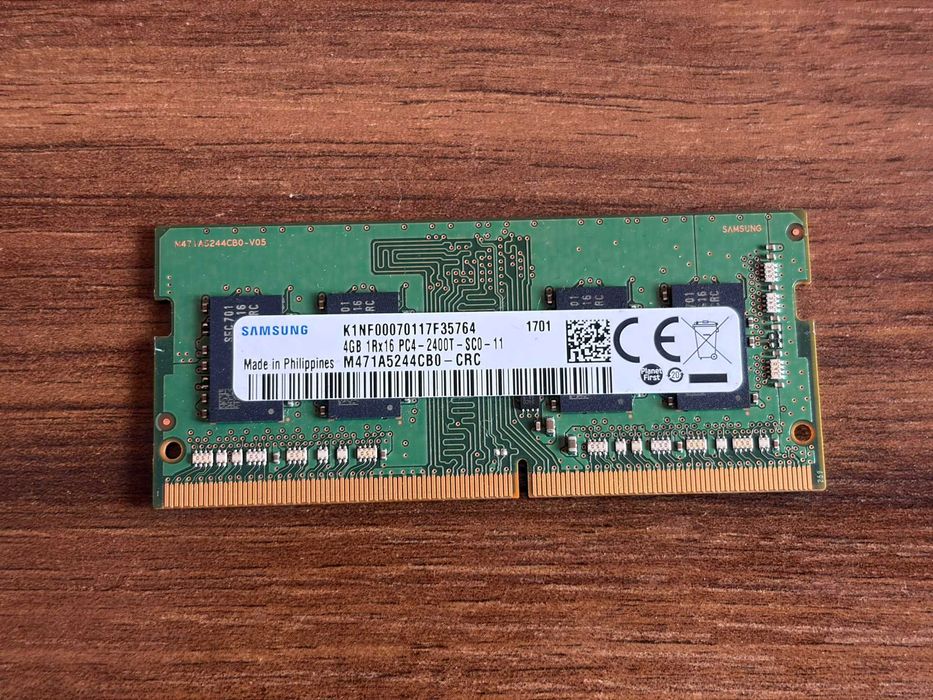 Memorie RAM laptop 4GB DDR4 Samsung 2400MHz CL17 1.2V