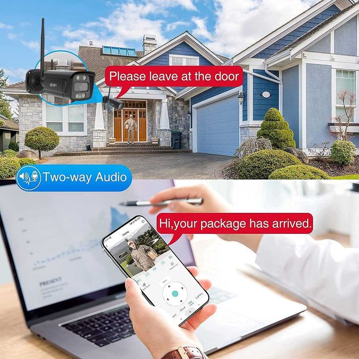 Пълен комплект за видеонаблюдение от REIGY 3MP WIFI P2P с 1TB