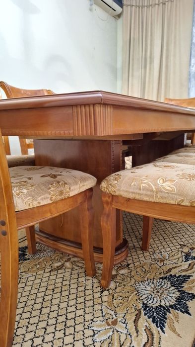 Срочно продам стол с 10стульями