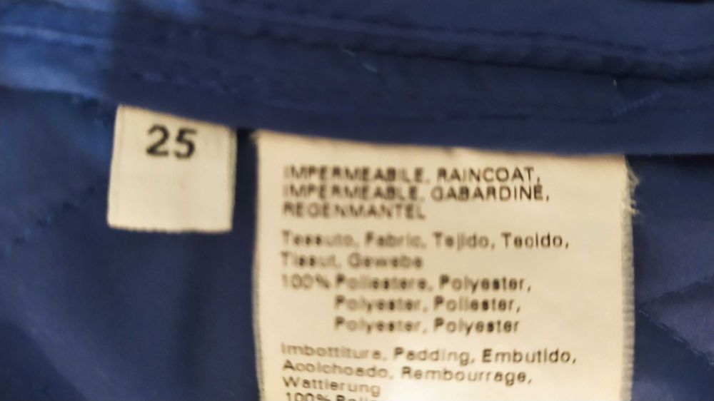 Тънко дамско яке – ирисово синьо – XXL