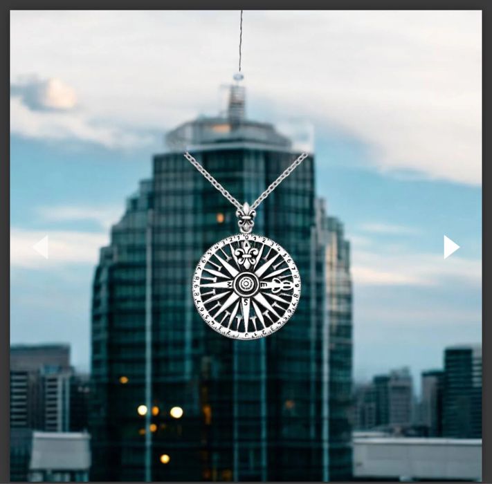 Pandantiv din argint 925, model Fleur De Lis - 8.2g