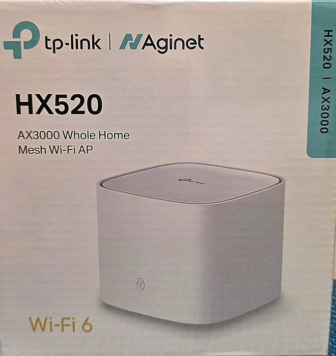 Рутер НОВ Неразопакован TP-Link Aginet HX520 AX3000 Wi-Fi 6 Mesh