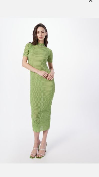 Лятна рокля зелен цвят