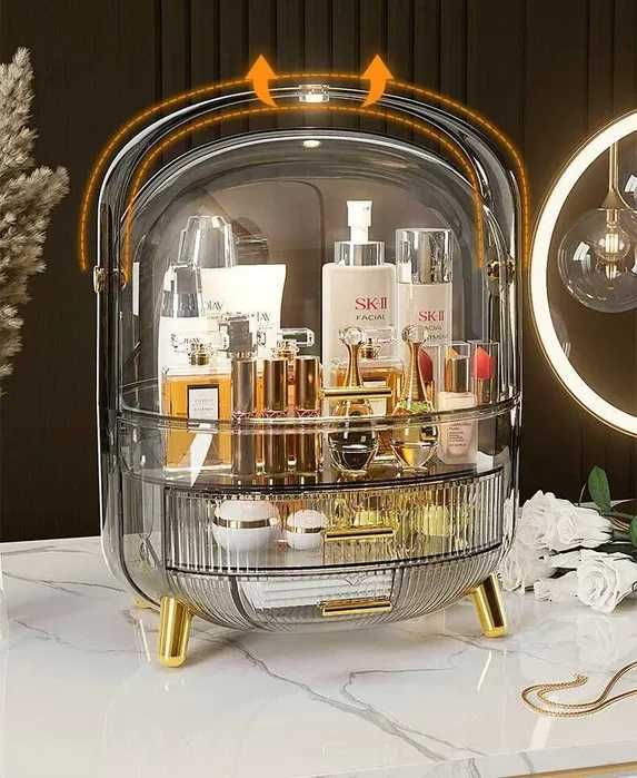 органайзер для косметики с подставкой для кисточек и ручек держателем