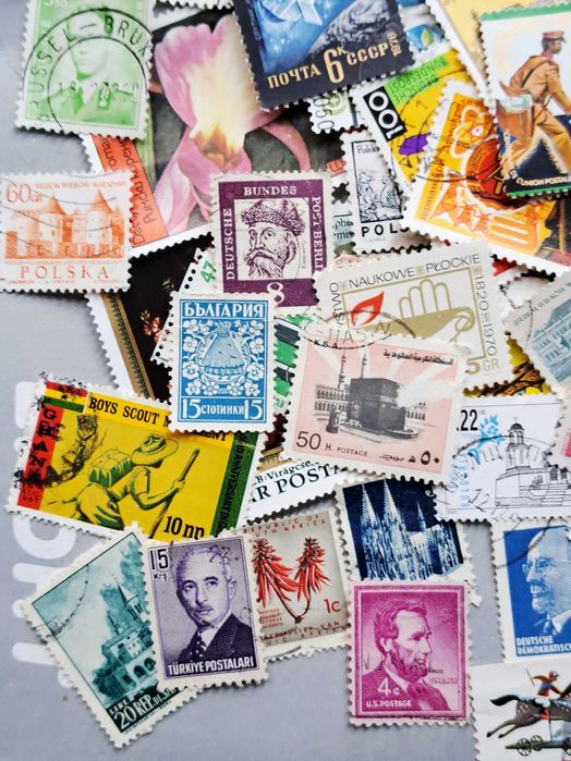 Лот различни пощенски марки над 100 бр., от началото на 20 век