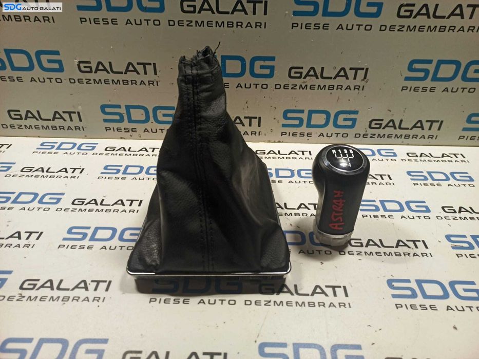Nuca cu Manson Piele Maneta Schimbator Viteze Opel Astra H 2004 - 2010 [L0621]