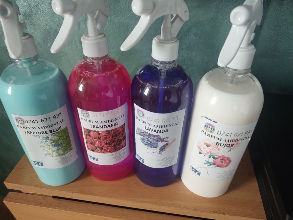 Vând detergent lichid și balsam  la 5 kg și parfum .