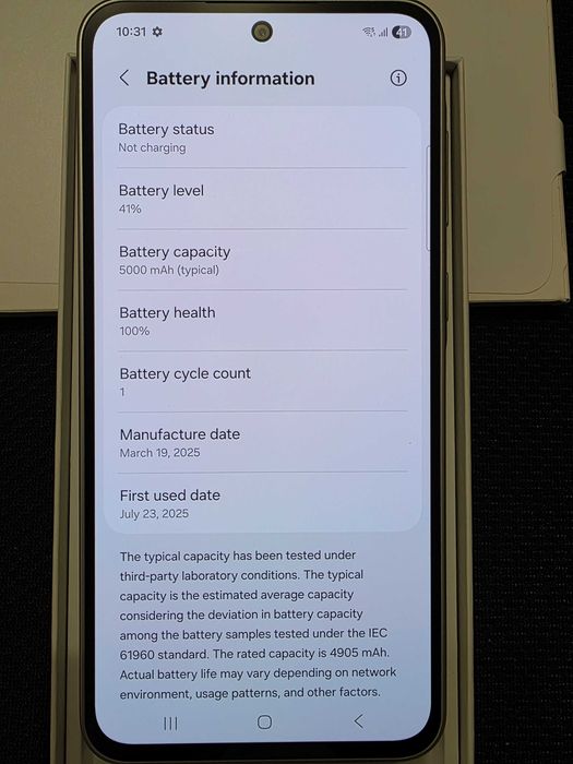 Samsung Galaxy A36 5G, 6GB/128GB Awesome white - нов, с гаранция