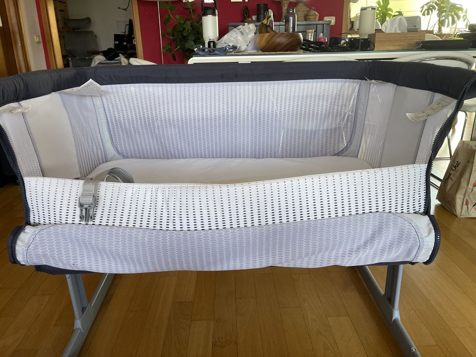 Chicco Next2Me Air India Ink – pătuț atașabil co-sleeper + saltea