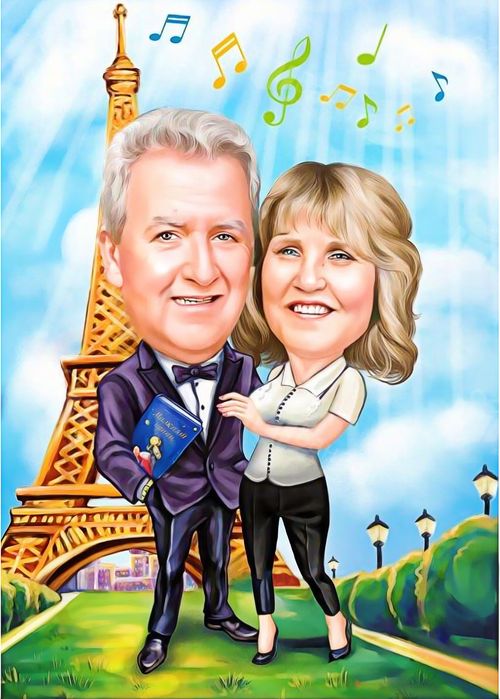 Семейна Карикатура по снимка