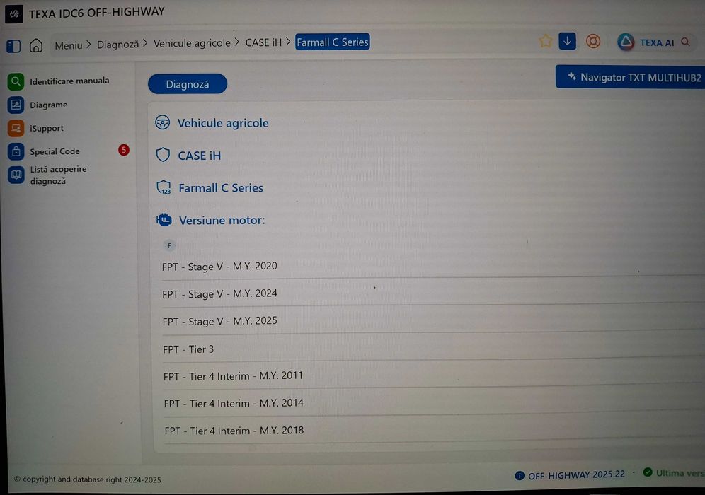 Diagnoza tester TEXA MULTIHUB autoturisme, camioane, utilaje, remorci