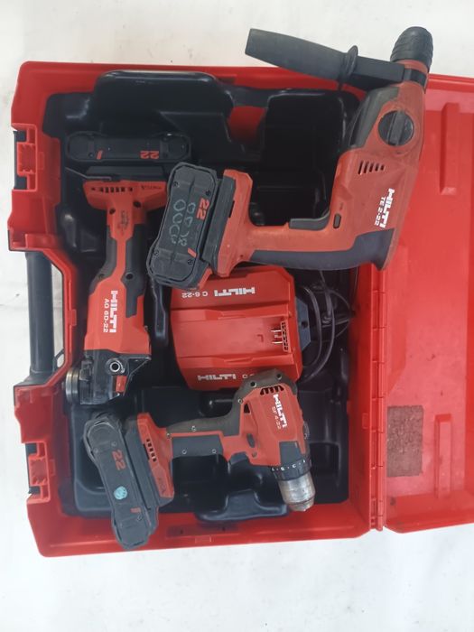 Set hilti nuron. Rotopercutor te 2. Flex Ag 6d. Filetanta sf4. Cutie, incarcator.