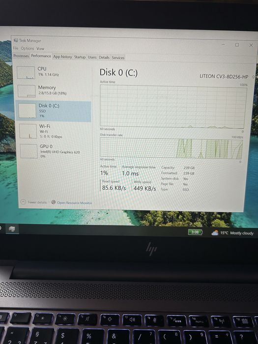 HP EliteBook 840 G5 – i5 8th Gen / 16GB RAM / SSD NVMe / Full HD