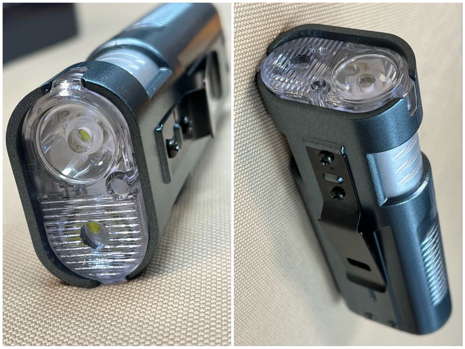 мощен Led Cree  Фенер двоен акумулаторен fener