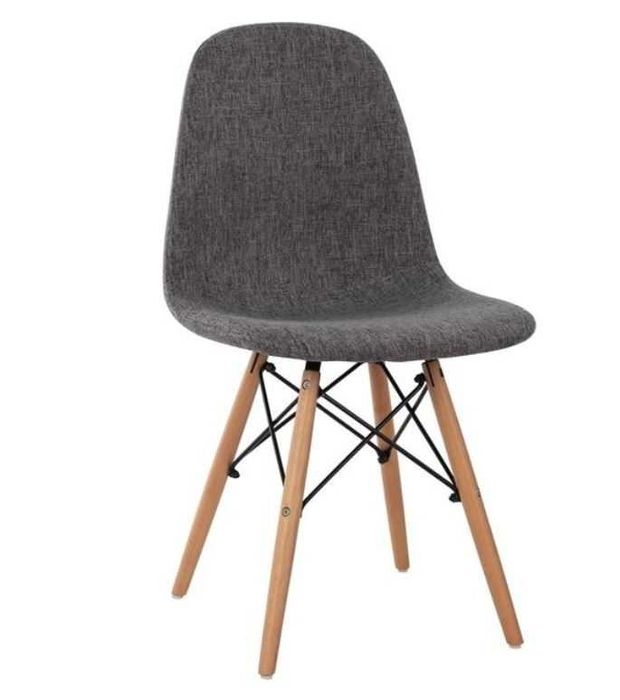 4 броя трапезни столове скандинавски стил с текстилна тапицерия