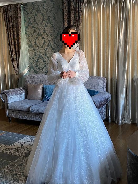 Нежное свадебное платье