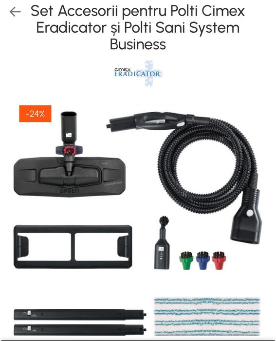 Polti exterminator+accesorii de curatenie