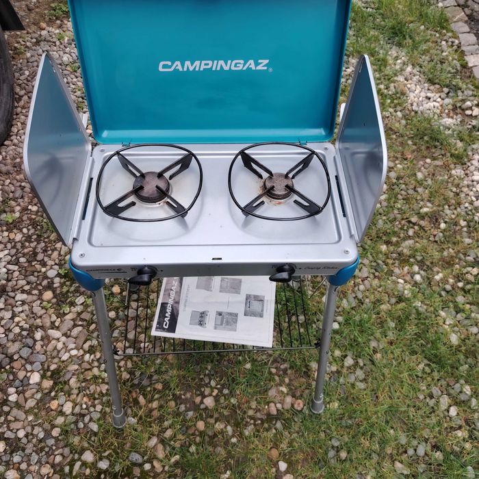 Aragaz campingaz cu grill și dulap depozitare