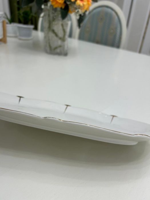 Сервис белый с золотыми вставками