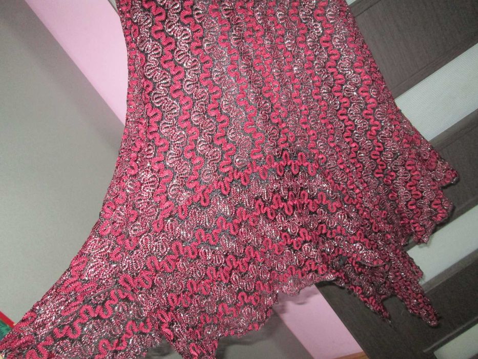 rochie eleganta visiniu/negru S