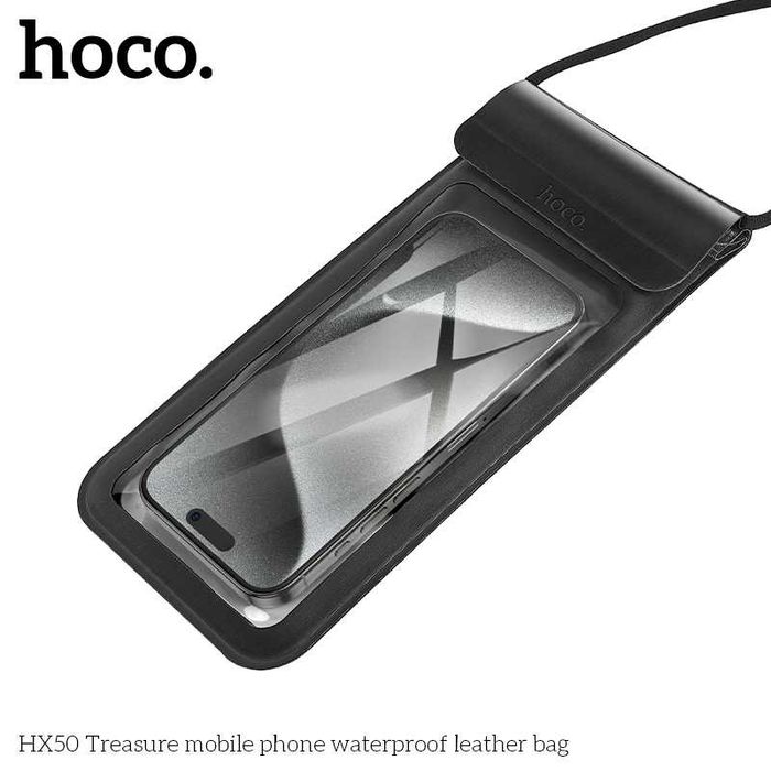 Hoco HX50 Treasure Водонепроницаемый кожаная чехол для iPhone 15 16