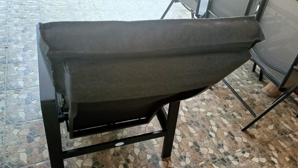 Fotoliu terasă VONGE 70x107x89 negru