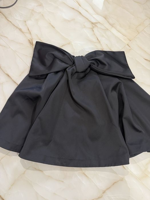 H&M edition черна рокля с пандела