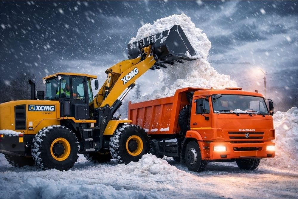 Уборка, погрузка, вывоз снега!