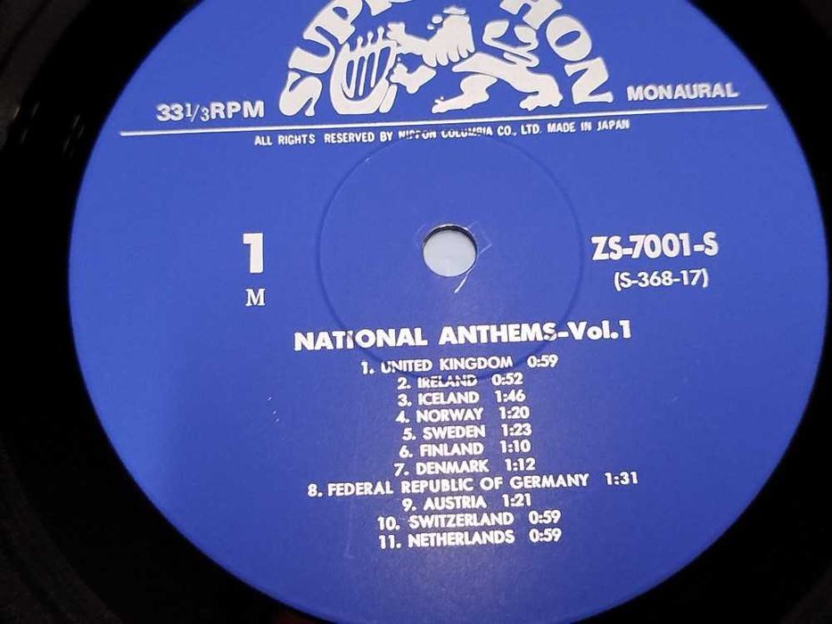 2 Editii  LP Vinil ( 2 EDITII LP PRESE JAPAN ) : NATIONAL ANTHEMS Vol .1 si Vol .2  (NM)