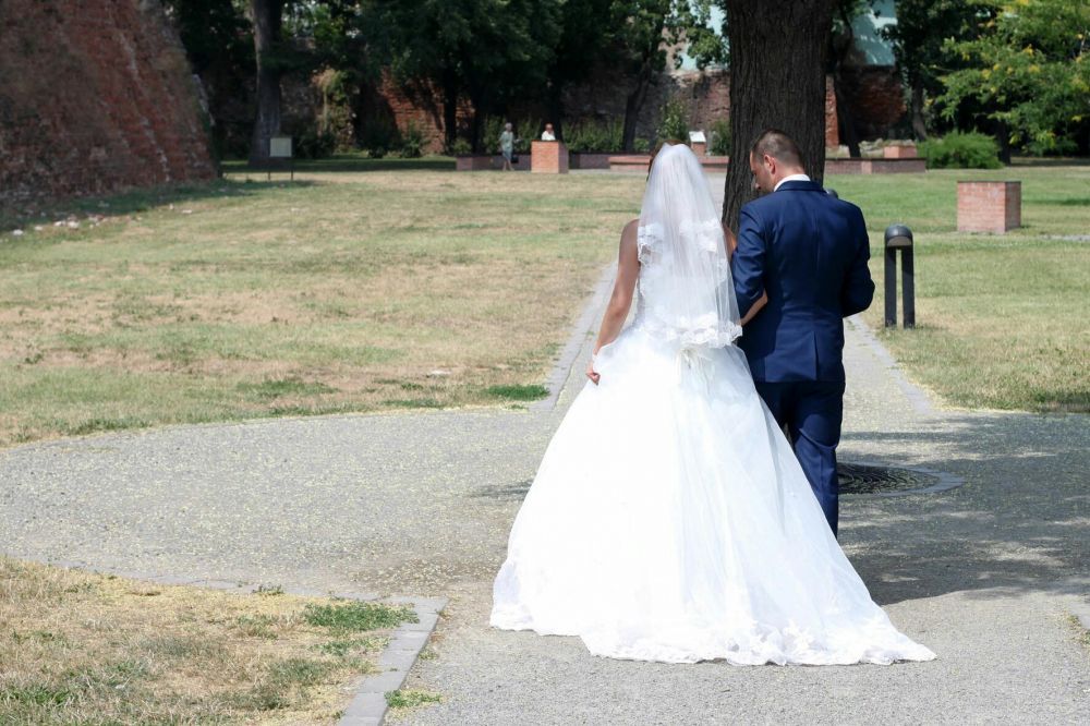 Rochie de mireasa cu trena