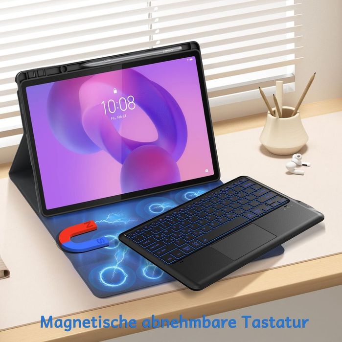 Husă cu tastatură și touchpad pentru Lenovo Idea Tab Pro 12.7 – CACOE