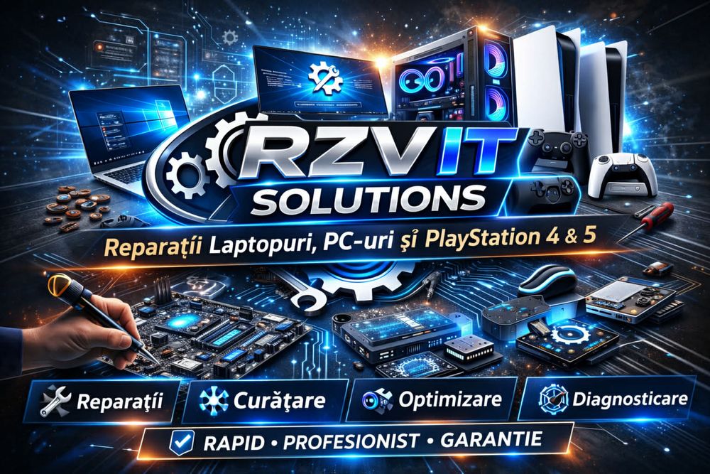 Service IT/Reparatii Laptop/PC/Windows/Console SONY PS4/PS5/XBOX