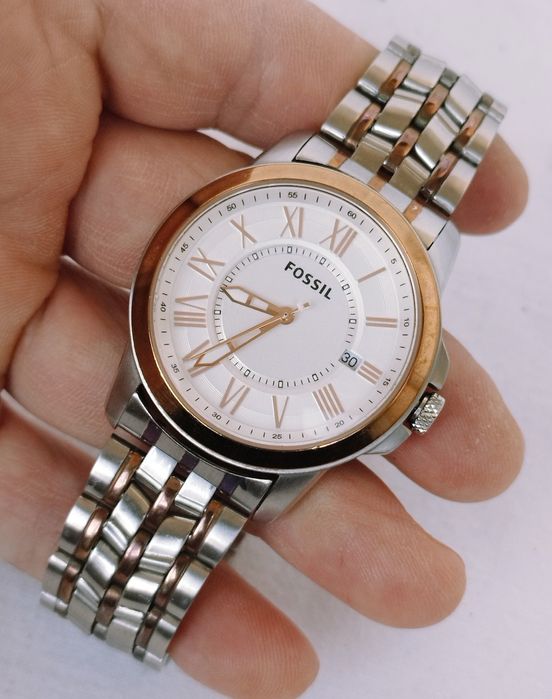 Ceas bărbătesc Fossil Grant FS4965 cu quarț din oțel inoxidabil