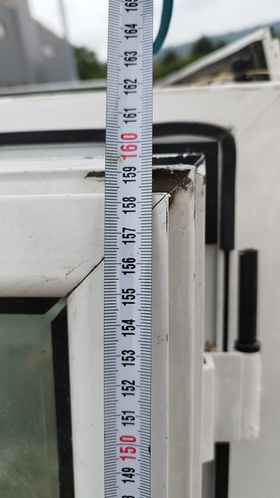 Алуминиеви крила от прозорци без каса - дограма прозорец 116/164 см