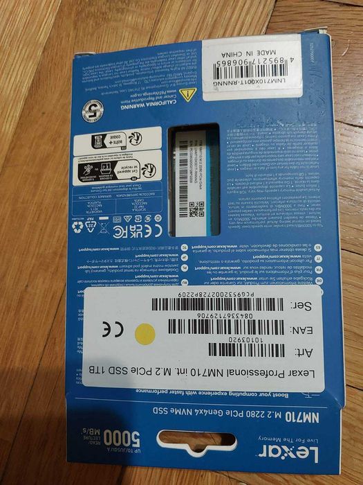 1TB NVMe Lexar NM710 (НОВ)