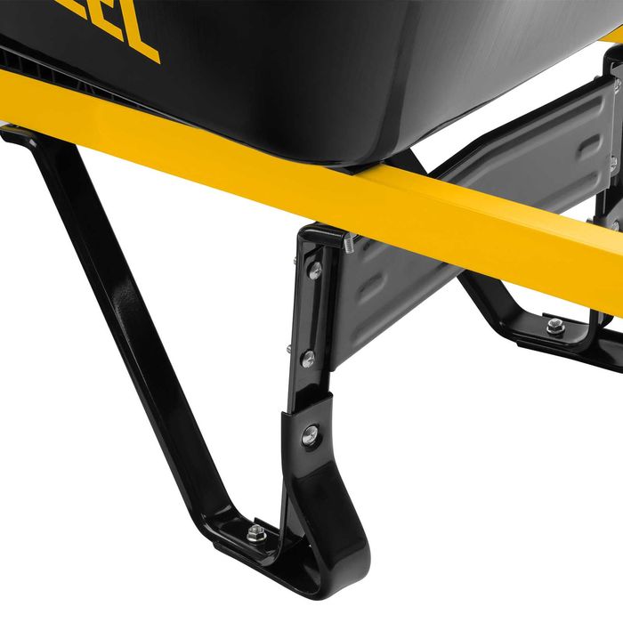 Тачка строительная, усиленная, объем 140л, 250кг, двухколесная, Denzel