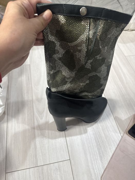 Сапоги  натуральная перчаточная кожа