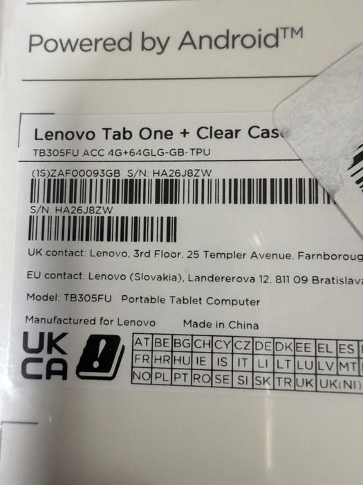 Lenovo tab one 9 ,4gb ,64bg grey
