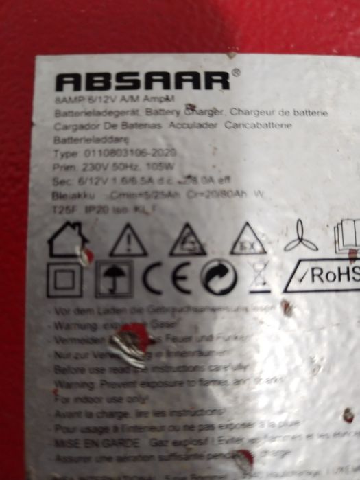 Redresor auto 12v la 8A Absaaa