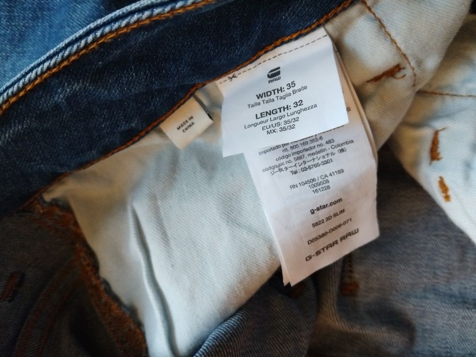 G star raw-W35-L32 -5622 3D Slim- мъжки дънки