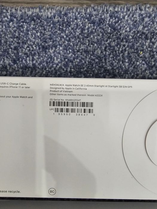 Apple watch SE 3 40mm 2025,  Starlight Aluminium, запечатанные